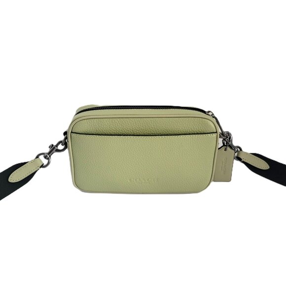 Coach CR179 Jayden Crossbody Pebbled Leather Bag Pistachio - Picture 2 of 7